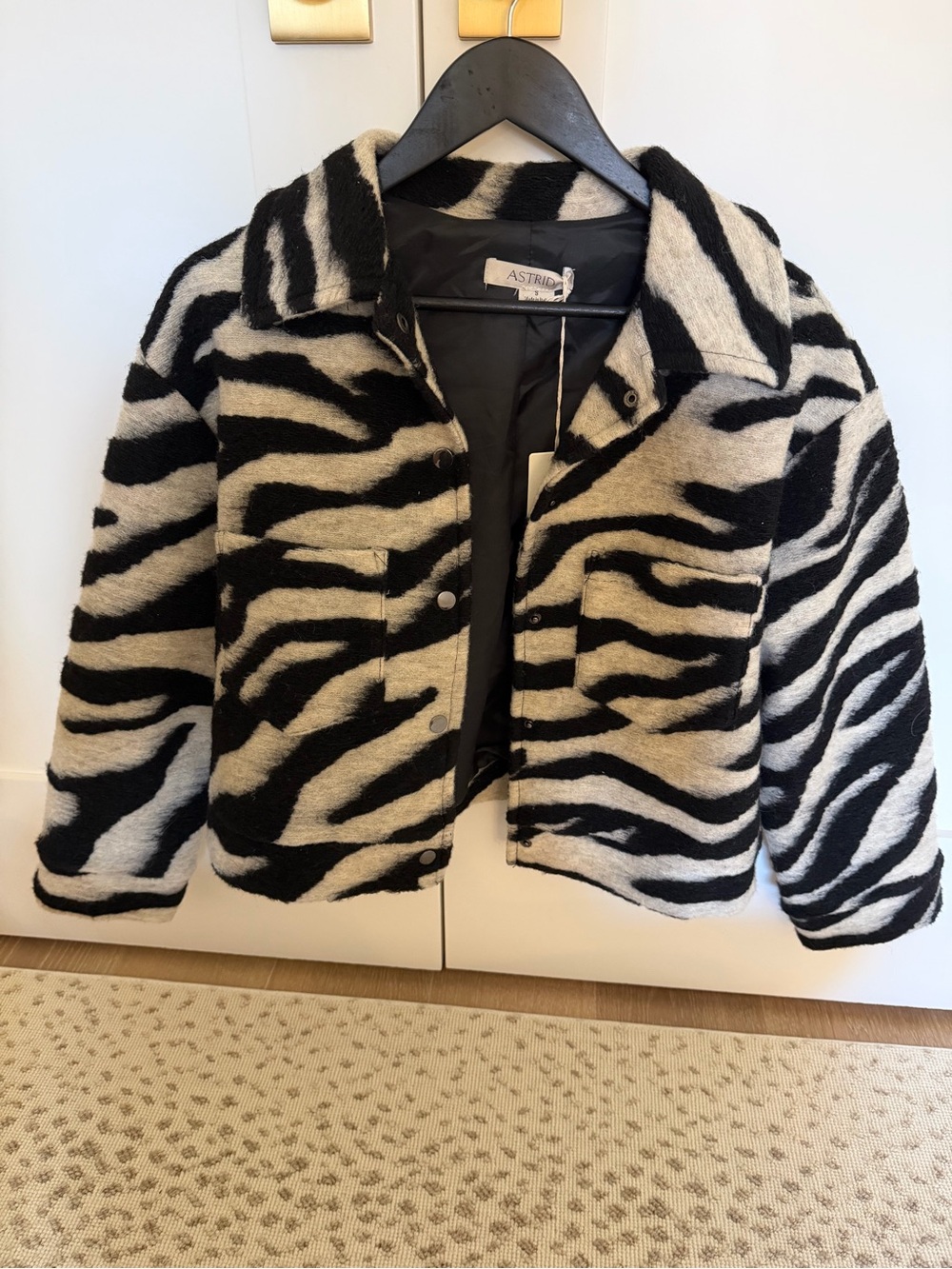 Astrid Black & White Zebra Jacket
